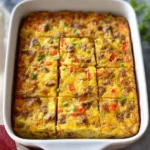 Delicious Breakfast Casserole Ready to Serve