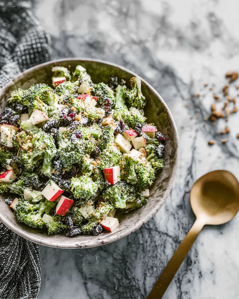 broccoli and apple salad