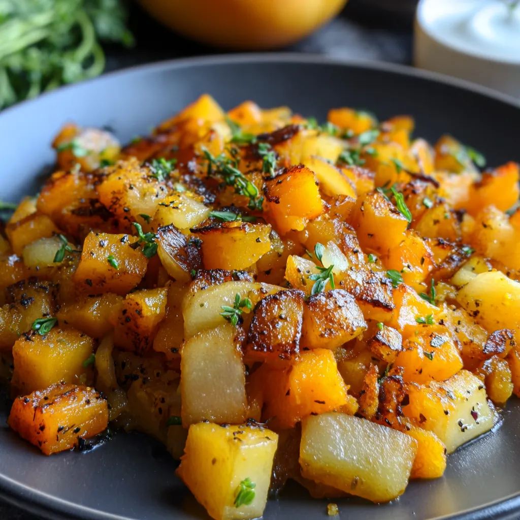 Butternut Squash and Apple Hash