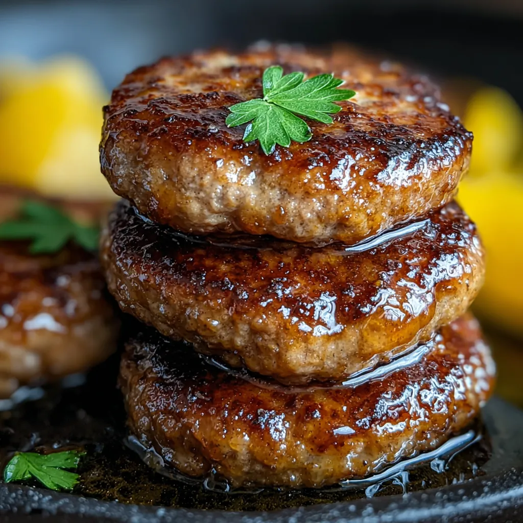 Maple Glazed Breakfast Sausage Patties