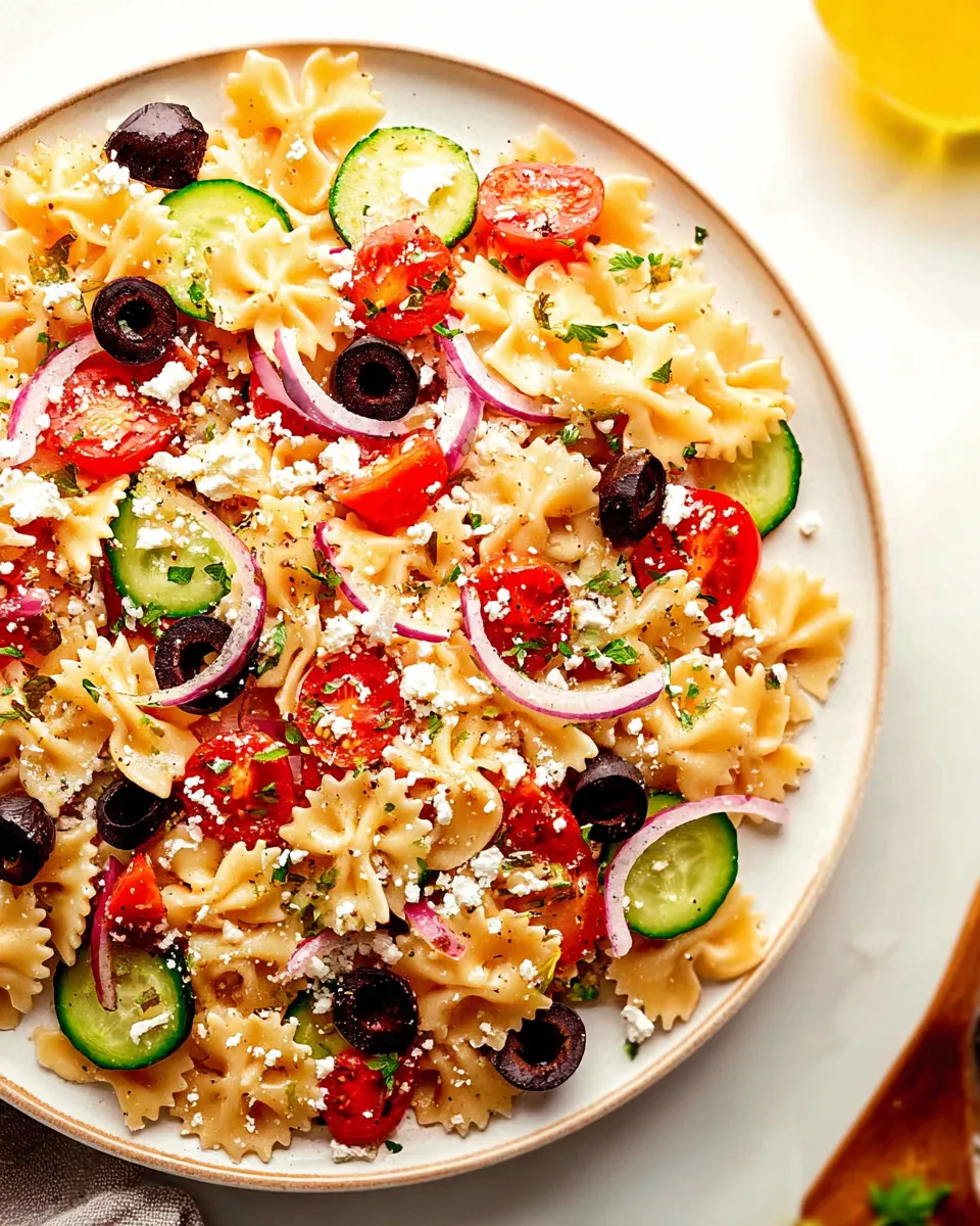 mediterranean pasta salad recipe