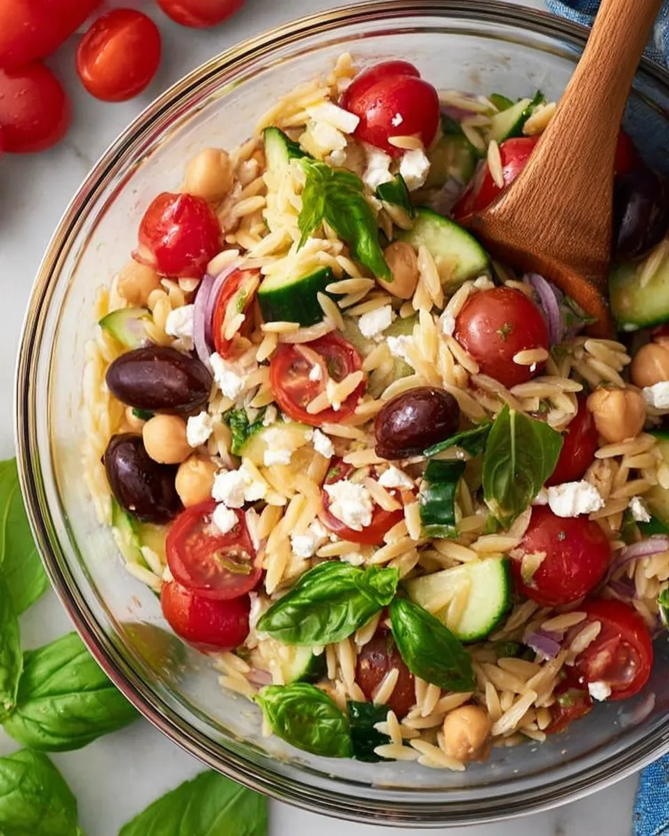 Orzo Pasta Salad Recipe: Fresh & Flavorful Delight!