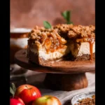 Salted Caramel Apple Pie Cheesecake Slices