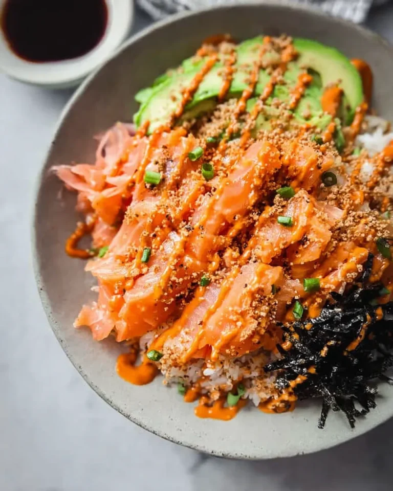 Salmon Sushi Bowl - Colorful and Delicious
